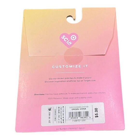 Stoney Clover Lane Limited Edition Collab w/Target NWT Letter J Sticker Patch - Picture 2 of 2